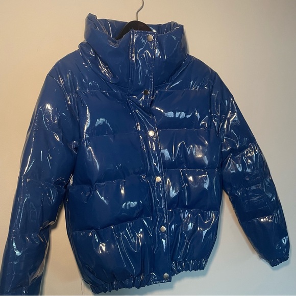 MISSPAP Glossy Blue Coat - Picture 3 of 3